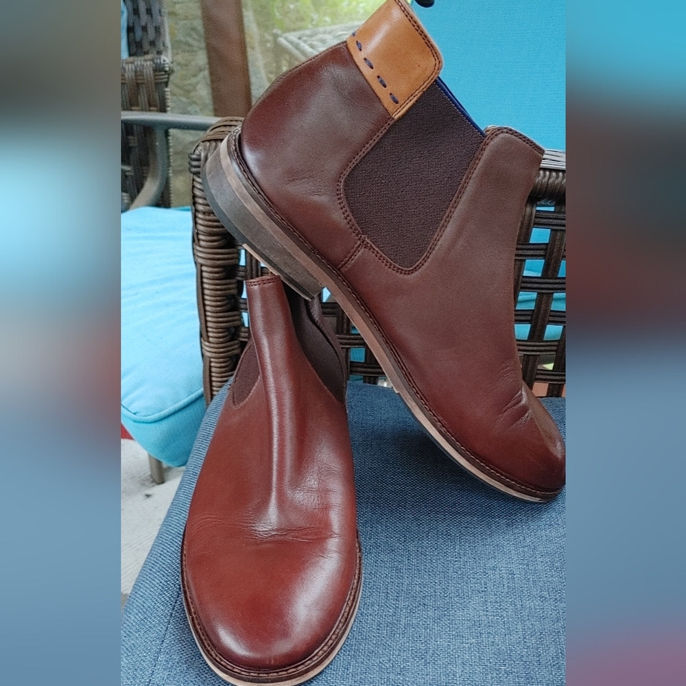 Modern fiction leather boots size 9